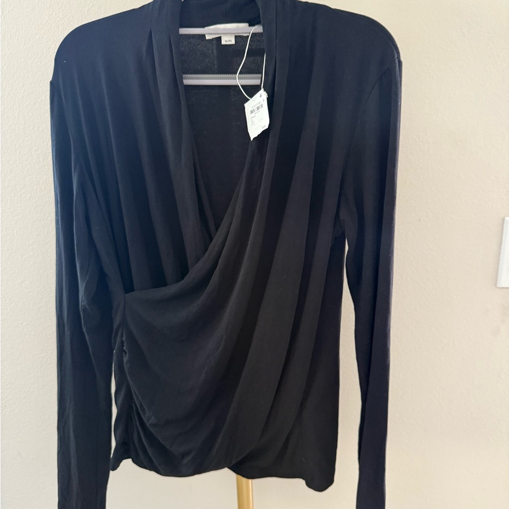 Vince Fixed Wrap Long-Sleeve Top - Picture 4 of 8